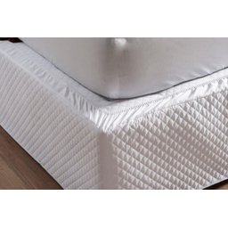 Capa para Proteção Cama Box Tamanho Casal Padrão Branca - 1