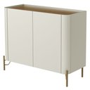 Ver imagem 6 de Buffet para Sala de Jantar 2 Portas 1 Gaveta Pés Industrial Dourado Naim I03 Luna Louro - Lyam