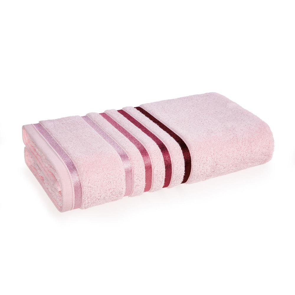 Toalha Banhão Karsten Fio Penteado Max Lumina Marshmallow/ Rosa - 1