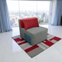 Ver imagem 1 de Poltrona Cama Cx_nu que Se Transforma em Sofá Cama de Solteiro em Sued/sarja