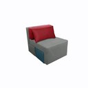 Ver imagem 3 de Poltrona Cama Cx_nu que Se Transforma em Sofá Cama de Solteiro em Sued/sarja
