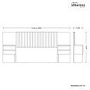 Ver imagem 3 de Cabeceira Extensiva para Cama Casal/Queen/King Olinda Marrom