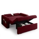 Ver imagem 5 de Sofá Cama 2 Lugares Compacto com Baú 140 Larg Lady Day Matrix