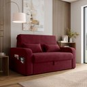 Ver imagem 1 de Sofá Cama 2 Lugares Compacto com Baú 140 Larg Lady Day Matrix