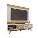 Ver imagem 2 de Rack com Painel para TV até 75 Polegadas 200CMX195,2cm Pés em Madeira Maciça Deslizante Veneza Branco