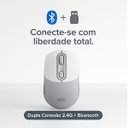 Ver imagem 4 de Mouse sem Fio 2.4ghz 1600 Dpi Ergonômico Nano Receptor Usb Plug And Play Leve Conexão Estável