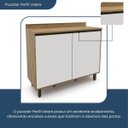 Ver imagem 4 de Armário para Cozinha 2 Portas Confort Marrom/Cinamomo/Off White