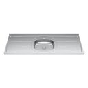 Ver imagem 7 de Balcão Gabinete Com Pia Inox 150cm 4 Portas e 1 Gaveta Gabriela Preto - AJL Móveis