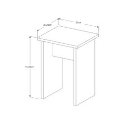 Mesa Dobrável c/ Bancos Vira Aparador Multiuso Bar MDF Annie:‎ Nature - 7