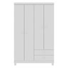 Guarda Roupa Infantil 4 Portas Com Cômoda 5 Gavetas Aquarela Branco Clique Chique - 2