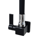Ver mais imagens de Torneira Metal Quadrada Preta Tubo Silicone Gourmet Parede