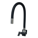 Ver imagem 4 de Torneira Metal Quadrada Preta Tubo Silicone Gourmet Parede