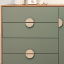 Ver imagem 7 de Cômoda com Sapateira 4 Gavetas e 1 Porta MDF Marrom/Cinamomo/Sálvia