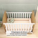 Ver mais imagens de Quarto de Bebê Guarda-Roupa 3 Portas Cômoda e Berço Mimo MDF Espresso Móveis Amêndoa/Branco Brilho