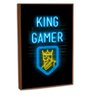 Quadro Decorativo King Gamer com Moldura Filete - 1
