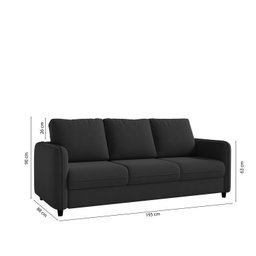 Conjunto Sofá com 2 e 3 Lugares em Veludo CabeCasa MadeiraMadeira - 2