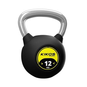Kettlebell Rubber Kikos Pro 12kg - Preto