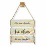 Placa Decorativa Se não Atender fui Atrás de Um Sonho com Corda Sisal - 40x25cm - 2