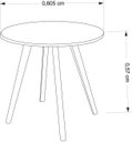 Ver imagem 3 de Conj Mesa 2 Cadeiras Coelho Infantil MDF15MM Pés Pinus:Branco