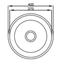 Ver imagem 2 de Cuba para Cozinha Redonda Pia Inox 37x37x14cm Polida com Válvula GhelPlus