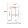 Banqueta Média para Cozinha Ipanema - 2