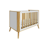Berço Peroba Théo Americano Off White / Amêndoa Mdf Infantil - 1