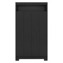 Ver imagem 5 de Armário Multiuso Escritório NT4040 com 4 Portas e Nicho com Prateleiras Internas Preto/Tx