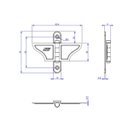Ver imagem 2 de Borboleta Janela Guilhotina Cromatizada Preta 60072 - Loth