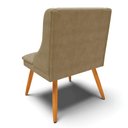 Ver imagem 7 de Kit 6 Cadeiras Estofadas para Sala de Jantar Pés Palito Lia Suede Marrom RT - Ibiza