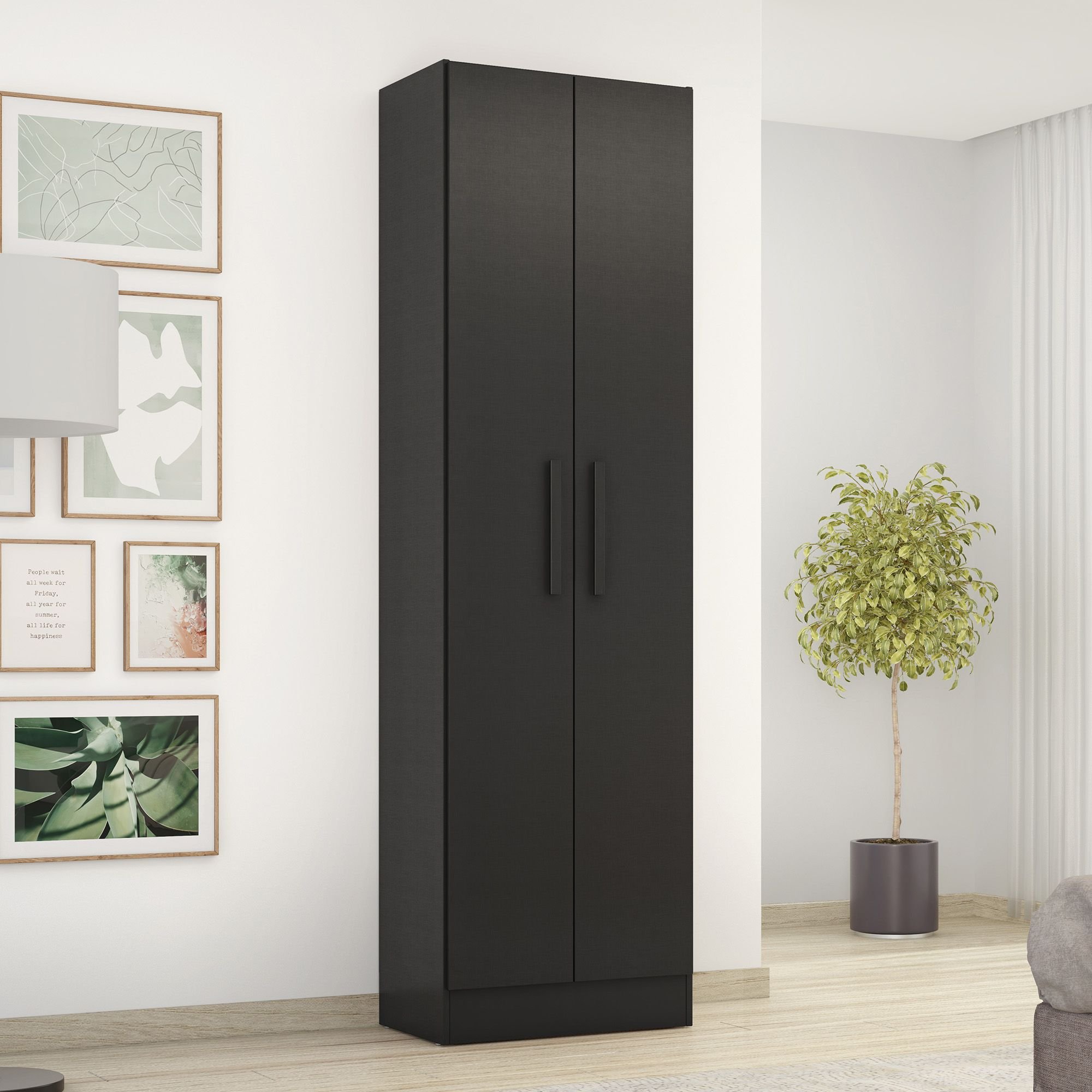 Armário Multiuso Escritório Nt4045 com 2 Portas e Prateleiras - 1