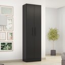 Ver imagem 1 de Armário Multiuso Escritório NT4045 com 2 Portas e Prateleiras Preto/Tx