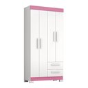 Ver imagem 4 de Guarda-roupa Nt6010 com 4 Portas e 2 Gavetas
