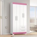 Ver imagem 2 de Guarda-roupa Nt6010 com 4 Portas e 2 Gavetas