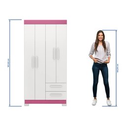 Guarda-roupa Nt6010 com 4 Portas e 2 Gavetas - 10