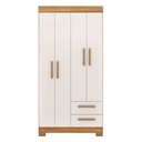Ver imagem 4 de Guarda-roupa Nt6010 com 4 Portas e 2 Gavetas