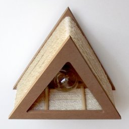 Luminária Lustre Pendente Rústico Retro Madeira Sisal 60cm - 5