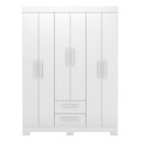 Ver imagem 6 de Guarda-Roupa NT6015 com 6 Portas e 2 Gavetas Branco/New/Rosa