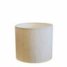 Cúpula Abajur e Luminária em Tecido Cilíndrica Vivare Cp-8013 Ø30x30cm - Bocal Europeu - Linho Bege - 1