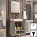Ver imagem 2 de Gabinete Banheiro Deli Torino Bco Torneira Valv Click Black