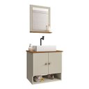 Ver imagem 3 de Gabinete Banheiro Deli Torino Bco Torneira Valv Click Black