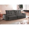 Sofá Togo Retrátil e Reclinável 3 Lugares 170cm com Molas e Pillowtop 25 Cm Espresso Móveis - 1
