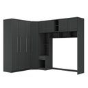 Ver imagem 2 de Guarda-Roupa Modulado Lugano 8 Portas 3 Gavetas 3 Peças Yescasa