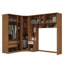 Ver imagem 3 de Guarda-Roupa Modulado Lugano 8 Portas 3 Gavetas 3 Peças Yescasa