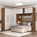 Ver imagem 1 de Guarda-Roupa Modulado Lugano 8 Portas 3 Gavetas 3 Peças Espresso Móveis