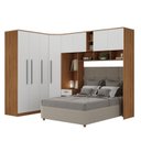 Ver imagem 5 de Guarda-Roupa Modulado Lugano 8 Portas 3 Gavetas 3 Peças Espresso Móveis