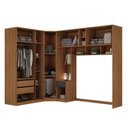 Ver imagem 3 de Guarda-Roupa Modulado Lugano 8 Portas 3 Gavetas 3 Peças Yescasa