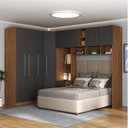 Ver imagem 1 de Guarda-Roupa Modulado Lugano 8 Portas 3 Gavetas 3 Peças Yescasa