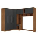 Ver imagem 2 de Guarda-Roupa Modulado Lugano 8 Portas 3 Gavetas 3 Peças Yescasa