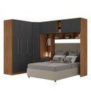 Ver imagem 6 de Guarda-Roupa Modulado Lugano 8 Portas 3 Gavetas 3 Peças Yescasa