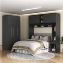 Ver imagem 1 de Guarda-Roupa Modulado Lugano 8 Portas 3 Gavetas 3 Peças Yescasa
